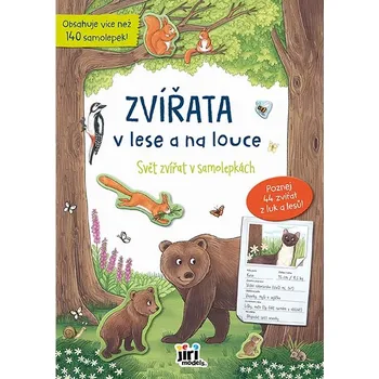 interaktivní kniha Jiri Models Svět zvířat v samolepkách Zvířata v lese a na louce