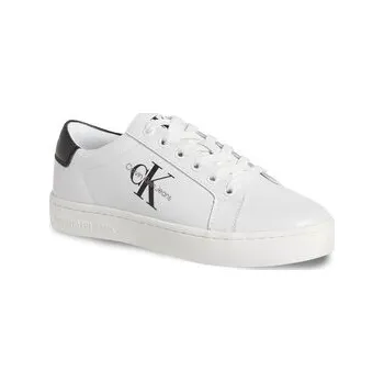 Dámské tenisky Calvin Klein Jeans Sneakersy Classic Cupsole Laceup Lth Wn YW0YW01269 Bílá 35