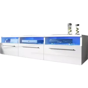 Televizní stolek Televizní stolek RTV 2 150 x 35 x 45,5 cm bílý/modrý