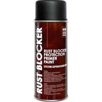 Barva ve spreji Deco Color ® DecoColor, sprej RUST BLOCKER 4 v 1, RAL 9005, 400 ml, černý matný