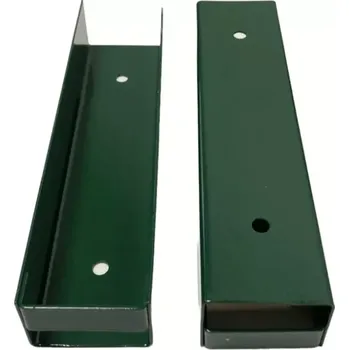Příslušenství pro plot Stabilizační držák podhrabové desky Zelený koncový v. 200 mm vč. texu (MONTÁŽ A MATERIÁL K MONTÁŽI )