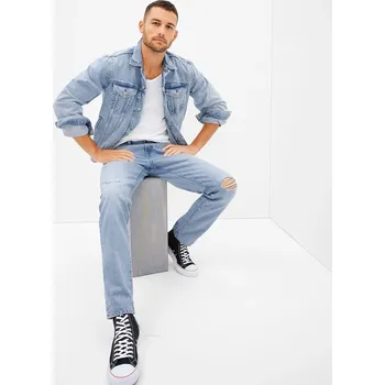 Pánské džíny Džíny pro muže GAP straight Destructed Taper 413741-00 Velikost: 34/34 Tričko zdarma při nákupu nad 3000,-!