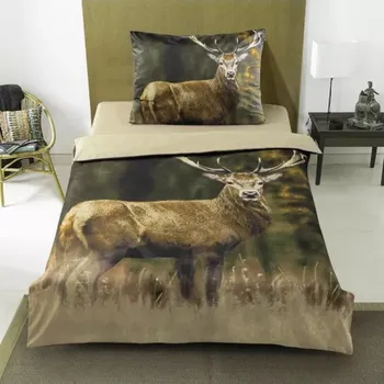 Povlečení NOVINKA 2025 ! POVLEČENÍ S 3D EFEKTEM 140x200/70x90cm - JELEN