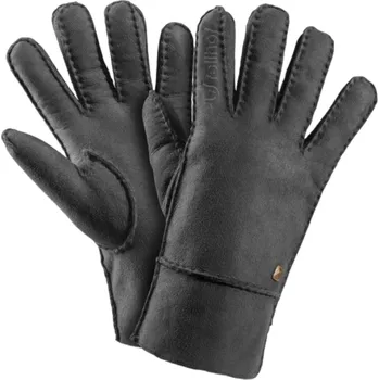 Rukavice Fellhof Kožené rukavice s podšívkou ze 100% merino vlny Barva: antracit, Velikost: 9 (pánská velikost)