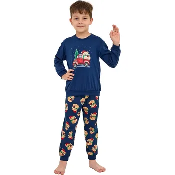 Chlapecké pyžamo CORNETTE 593/172 TEDDY 2 tmavě modrá 110/116 0