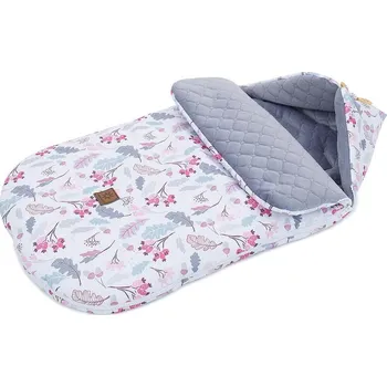 Fusak Podzimní/jarní fusak bavlna a prošívaný samet, šedý