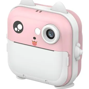 Digitální fotoaparát MG | MG Snap Print dětský instantní fotoaparát, růžový