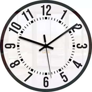 Hodiny Nástěnné hodiny Oskar 30 cm bílé/černé