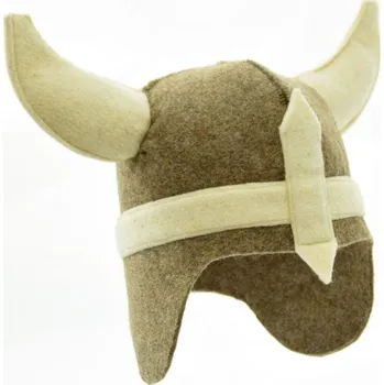 velforia Hnědá saunová čepice Viking – 95 % vlna Velikost: L (59-60)