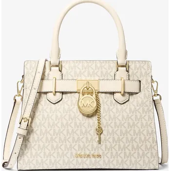 Kabelka Michael Kors Hamilton Small Logo Satchel Light Cream Multi