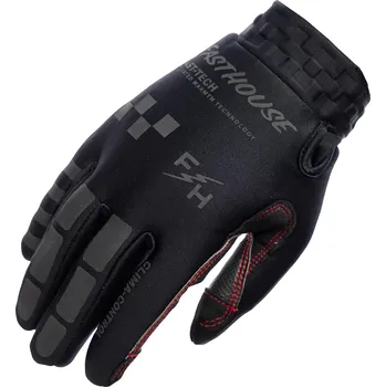 Moto rukavice Fasthouse Toaster Glove Black Black Velikost: M
