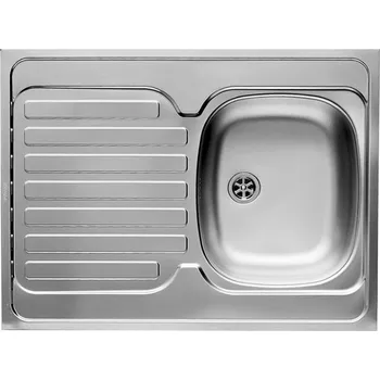 Granitový dřez Jednokomorový dřez Pyramis Intl ocel stříbrný