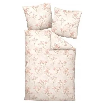 Povlečení Povlečení z bavlněného saténu Janine Milano 45113-01 Sand Koralle Pink