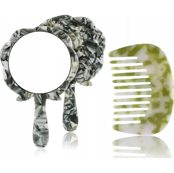 Kosmetické zrcátko Mini kapesní kosmetické zrcátko s hřebenem