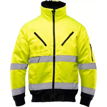 pracovní bunda Polstar BOMBER 3V1 HI-VIS reflexní zimní bunda Yellow/Blue