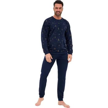 Pánská móda Pánské pyžamo CORNETTE 457/299 NIGHT 3 tmavě modrá M 0