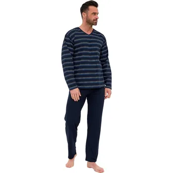 Pánská móda Pánské pyžamo CORNETTE VARIOUS 139/46 tmavě modrá 4XL 0