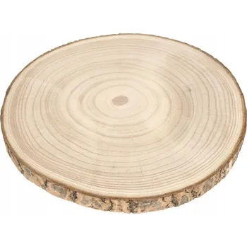 Obraz Podložka kulatý dřevěná 27,5 x 27,5 cm