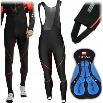 Cyklistické kalhoty Cyklistické kalhoty dlouhé Ercole M černé