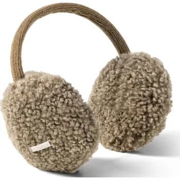 Čepice Fellhof Klapky na uši TEDDY, jehněčí merino vlna Barva: hnědá