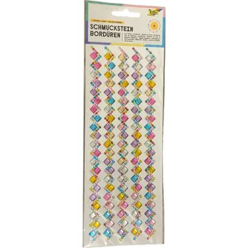 Kancelářské lepidlo Folia Bringmann Samolepicí bordury z kamínků - výběr druhů Typ: 2