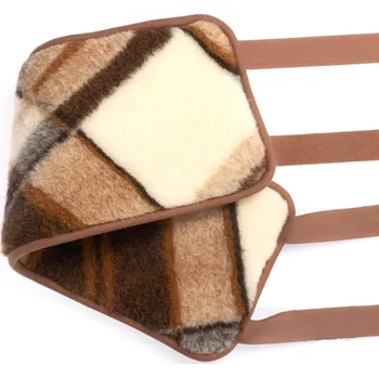 Ledvinový pás ze 100% ovčí merino vlny, vzor káro