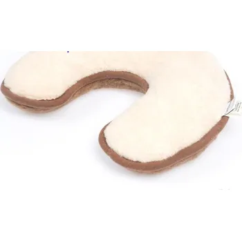 Polštář Relaxační polštář podkova hnědo-bílý