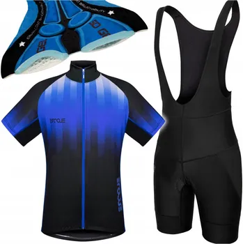 Cyklistické kalhoty Pánský cyklistický oblek vel L Tričko Kraťasy Cyklistické s gelovou vložkou