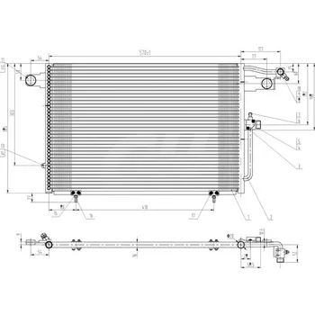 Výparník klimatizace Kondenzátor, klimatizace Hart 606 001