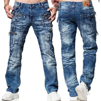 Pánské kalhoty KOSMO LUPO kalhoty pánské KM009 L:32 jeans džíny 31 Jeans