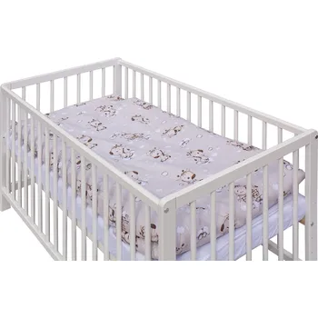 Dětská postýlka Dětská postýlka s kompletní výbavou Scarlett Fiki 120 x 60 cm - béžová