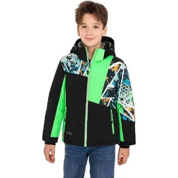 CHLAPECKÁ ŠUSŤÁKOVÁ ZIMNÍ BUNDA NOVINKA Barva: Černozelená, Velikost: 164