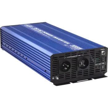 Sinusový měnič napětí z 12-24/230V + USB, 4000W