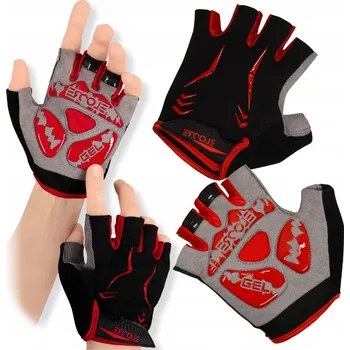 Cyklistické rukavice Cyklistické rukavice pánské L Gelové bez prstů krátké