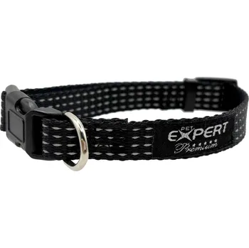 Obojek pro psa PET EXPERT NYLONOVÝ OBOJEK REFLEX 40CM Barva: Černá 419.21