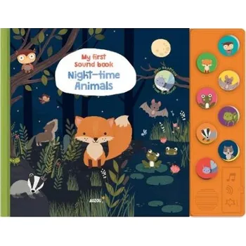 Cizojazyčná kniha Night-Time Animals (My First Sound Book)