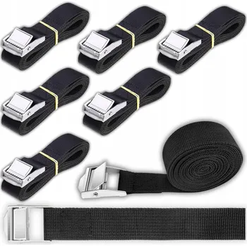 Upínací popruh UPÍNACÍ POPRUHY S PŘEZKOU TRANSPORTNÍ K UPEVNĚNÍ ZAVAZADEL UZAMYKATELNÉ NASTAVITELNÉ