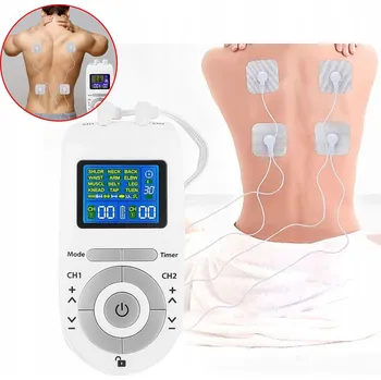 IP kamera ELEKTROSTYMULATOR MIĘŚNI TENS EMS MASÁŽNÍ PŘÍSTROJ DVOUKANÁLOVÝ SET XXL