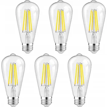 Žárovka ŽÁROVKA E27 LED filament 14W DEKORATIVNÍ ST64