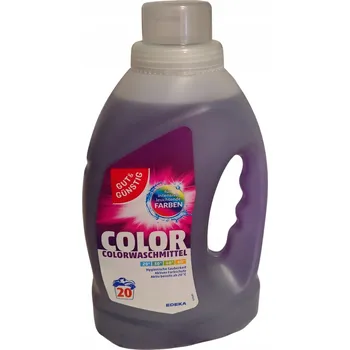 Prací gel Gut&Gunstig Color Tekutý prací prostředek na barevné prádlo 1,1L 20 dávek z DE