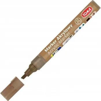 Akrylový popisovač TOMA TO-403 zkosený 1-5 mm hnědý