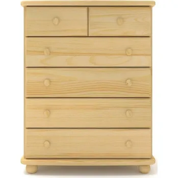 Komoda KLASA-NÁBYTEK.cz Zásuvková komoda 6P - borovice