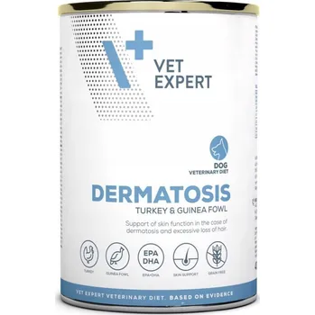Krmivo pro psa VET EXPERT DERMATOSIS DOG KRŮTA & PERLIČKA 400g - vlhké krmivo veterinární