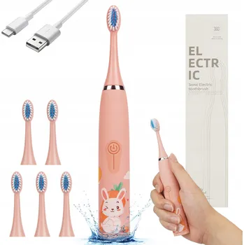 Elektrický zubní kartáček ELEKTRICKÝ KARTÁČEK PRO DĚTI ULTRASONICKÝ VODĚODOLNÝ