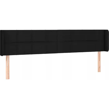 Čelo postele černé 103x78/88cm dřevo houbička