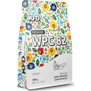 Protein Protein syrovátkový koncentrát - WPC KFD 900g příchuť BANÁN JAHODA