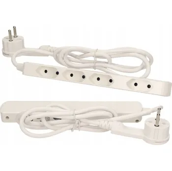 Napájecí kabel Prodlužovací Kabel lištový Virone 1,4 m, 4 ks zásuvek, bílý