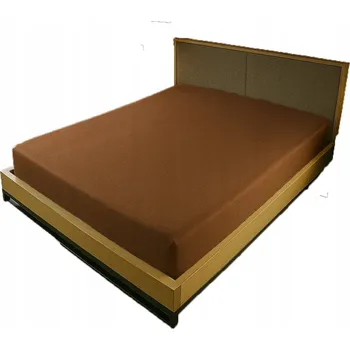 Prostěradlo PROSTĚRADLO JERSEY S GUMOU 160X210 HNĚDÉ