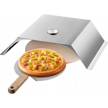 Sada pro pizzu pec Nerezová ocel 22" Gril na dřevěné uhlí 13" Kámen na pizzu 25x30 cm (10x11.8") Lopata