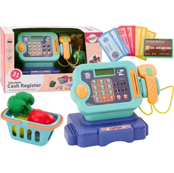 Hra na obchod RKToys Dětská pokladna s mincemi